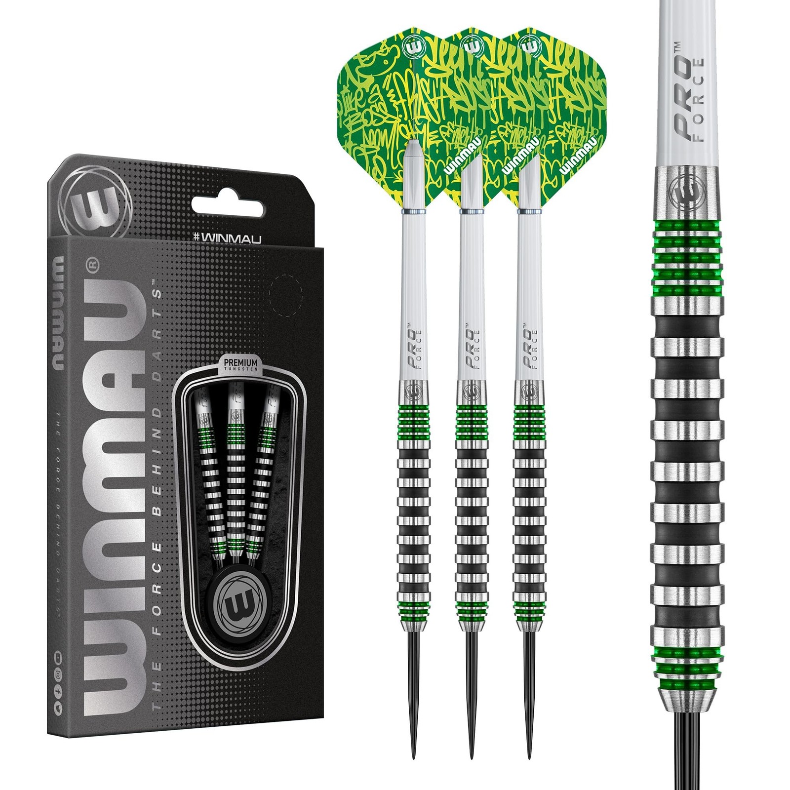 WinmauSteel Darts 22 g Green