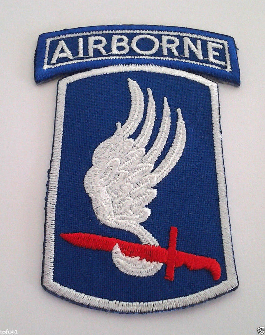 173RD AIRBORNE BRIGADE (3-3/8") US ARMY Military Patch PM0126 EE