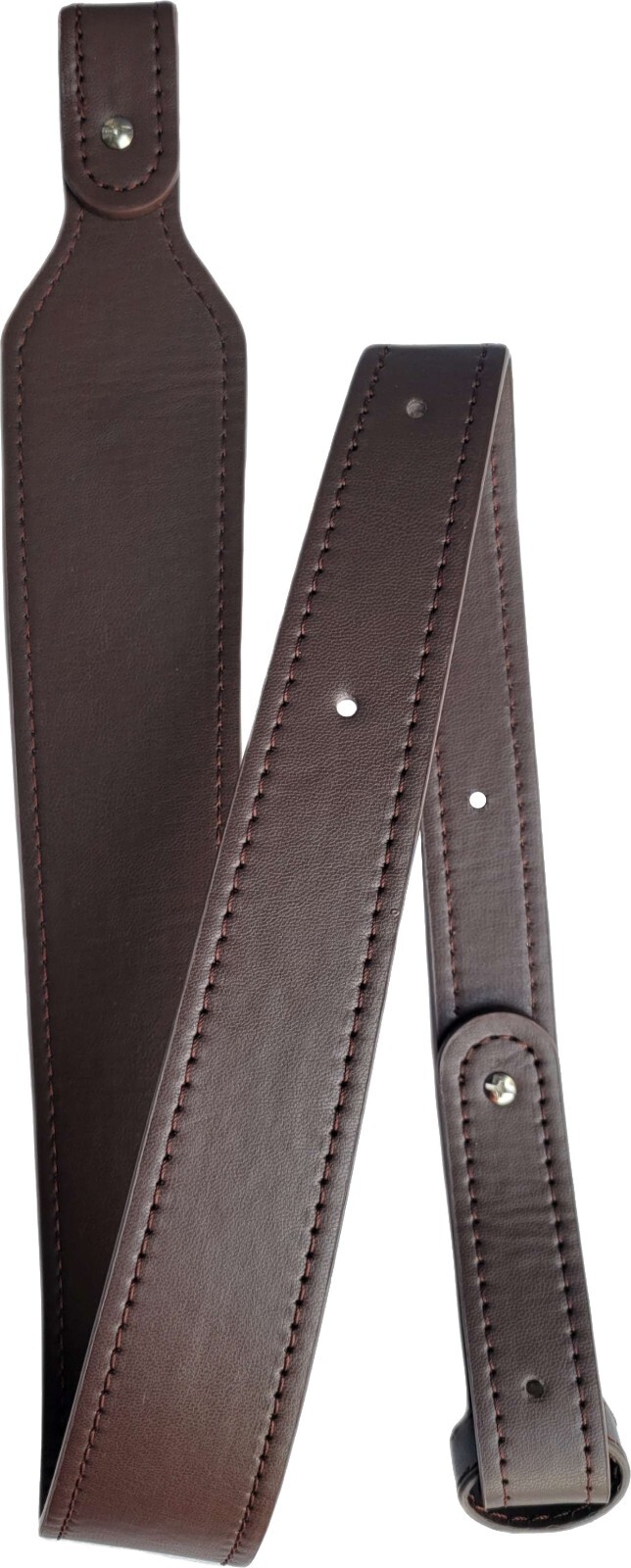 Buffalo Leather Cobra Style Rifle Gun Sling Dark Brown Amish Handmade