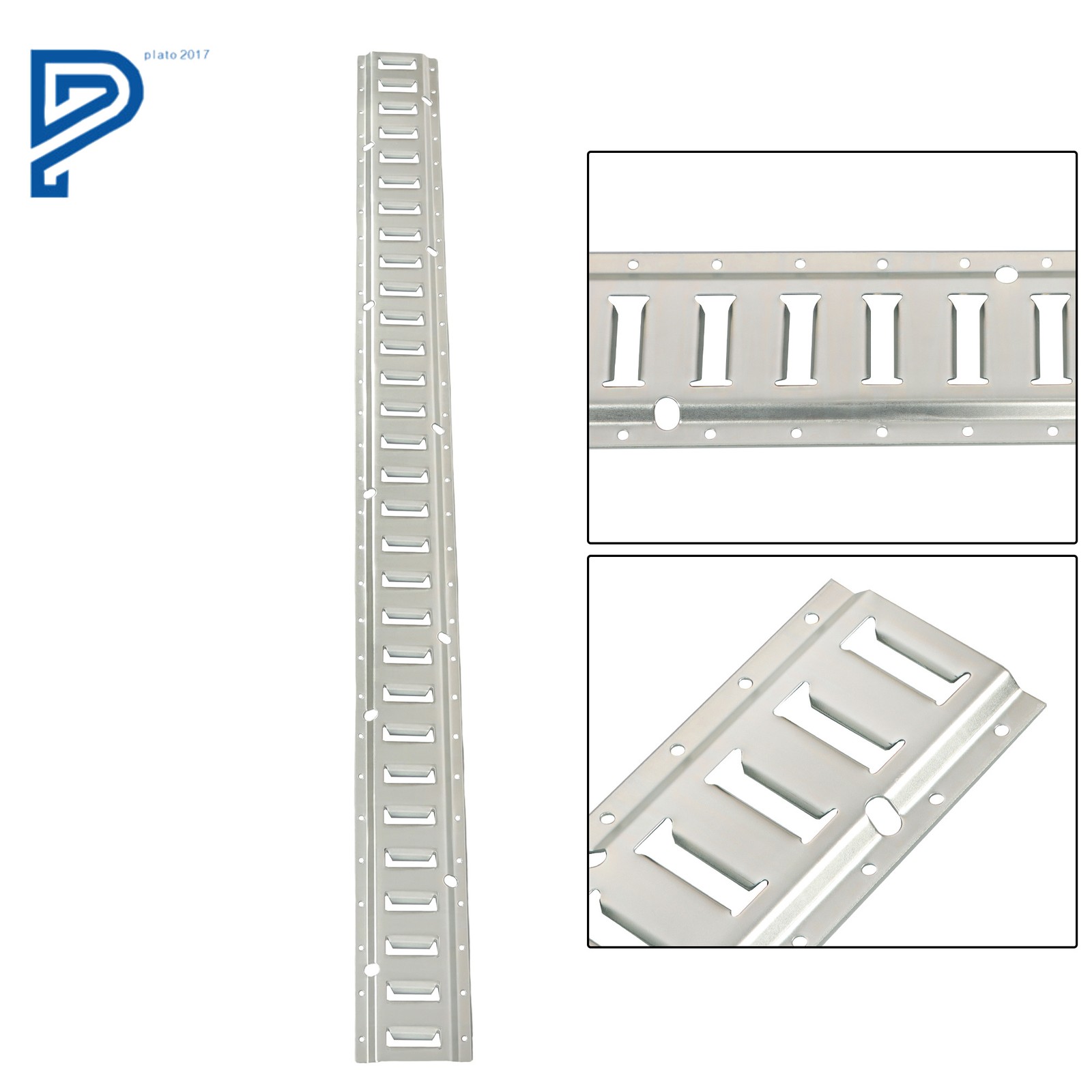 28PCS 4× 5' E-Track Rails with 8× Caps 8× Straps 8× O-Rings Tie Down Kit