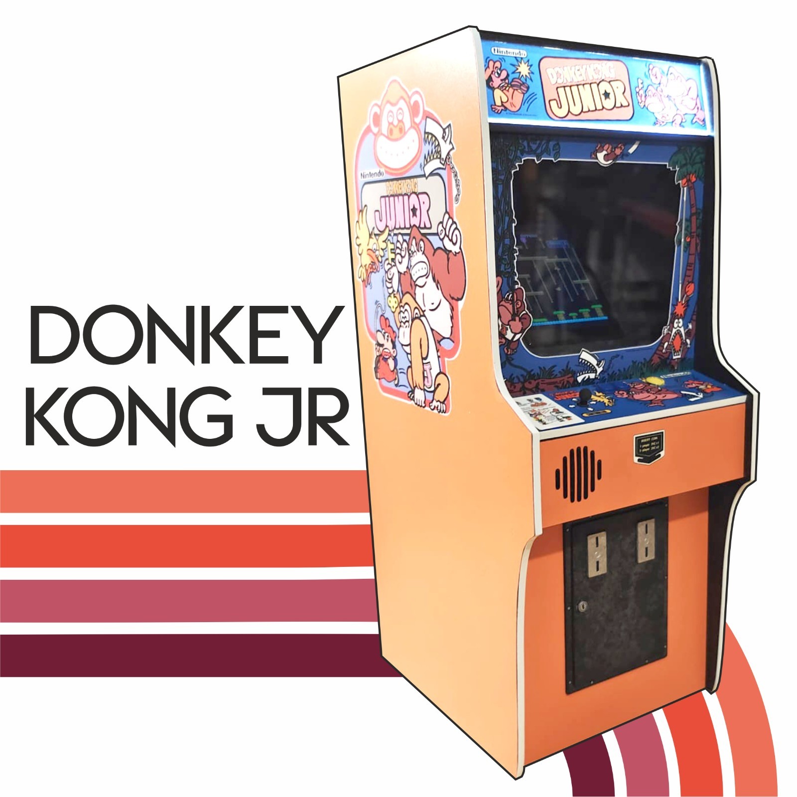 Donkey Kong Jr 1/6 scale mini working arcade cabinet (Playscale, New Wave Toys).