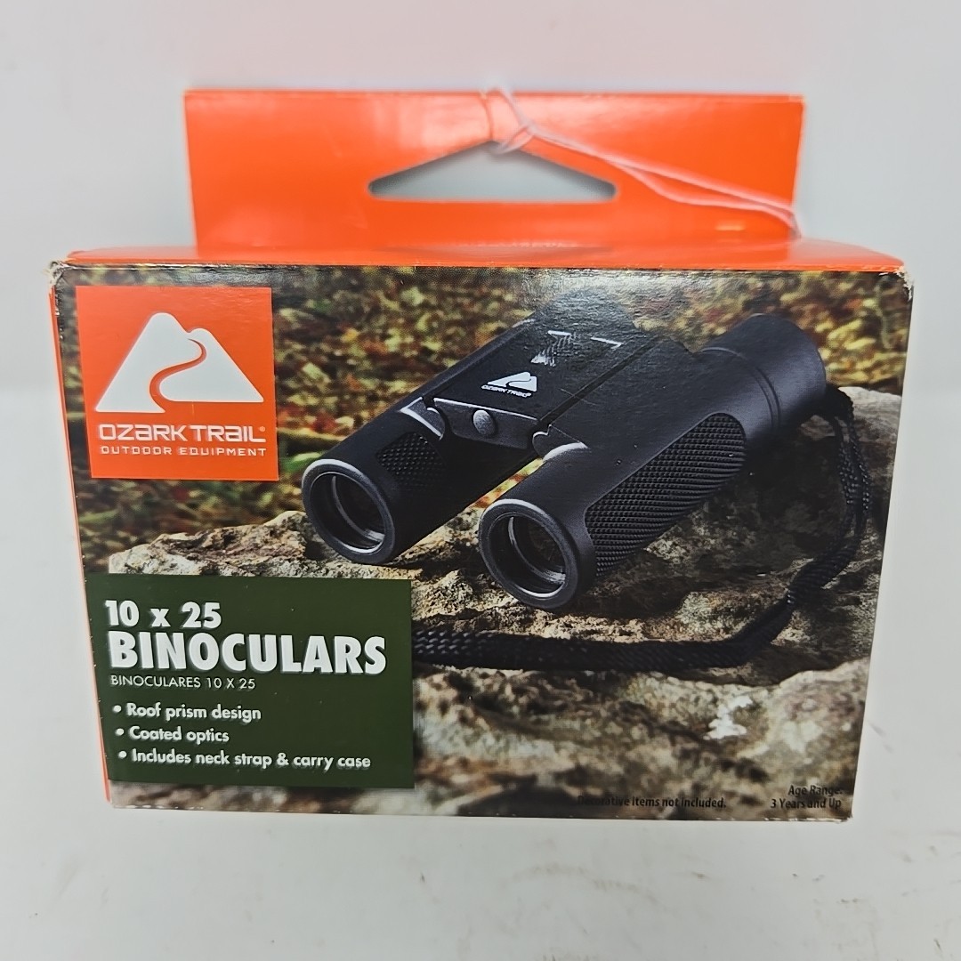 New Binoculars Compact 10 X 25 Binoculars Ozark Trail