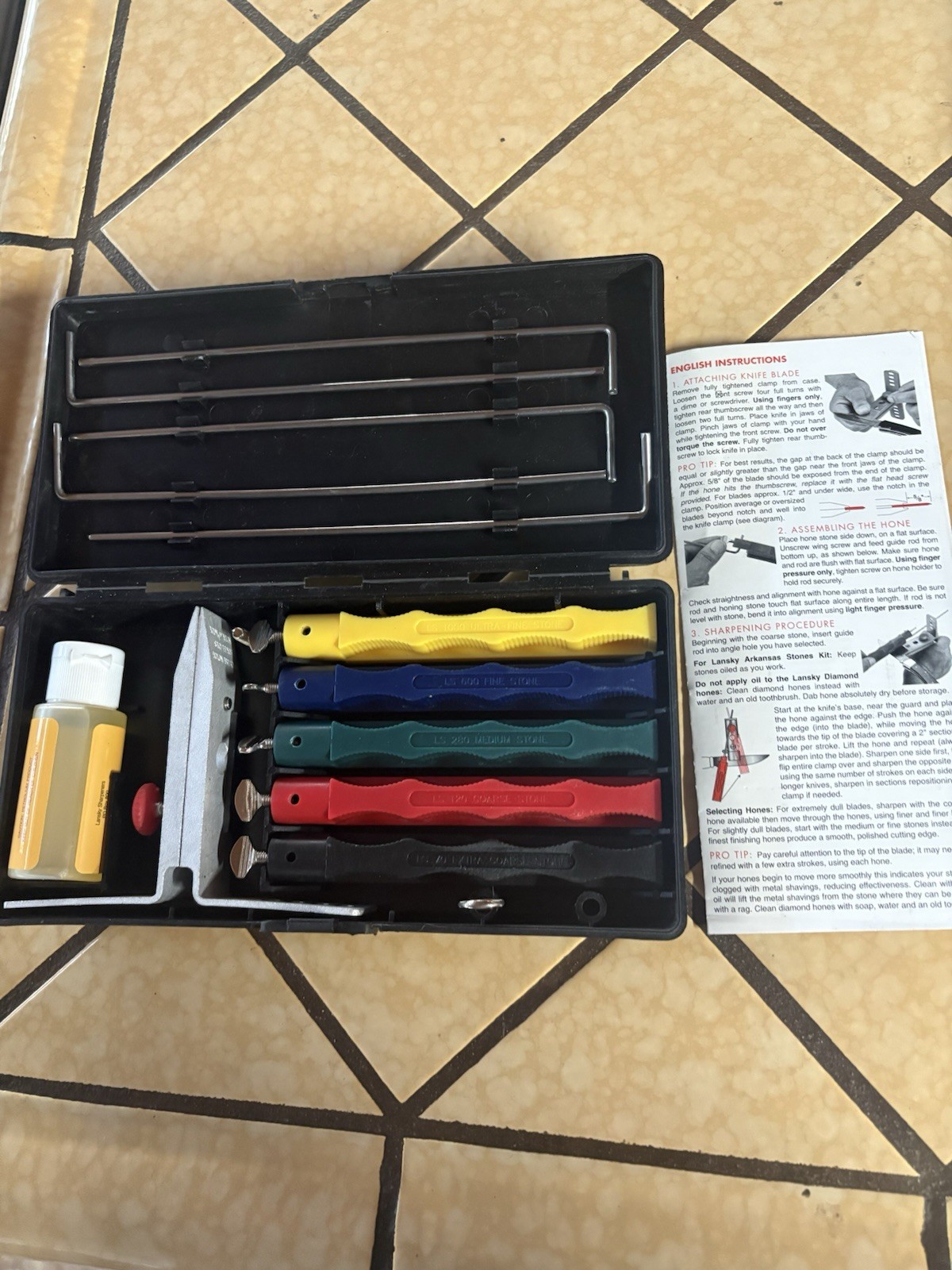 Lansky Deluxe 5-Stone Controlled-Angle Precision Knife Sharpening System