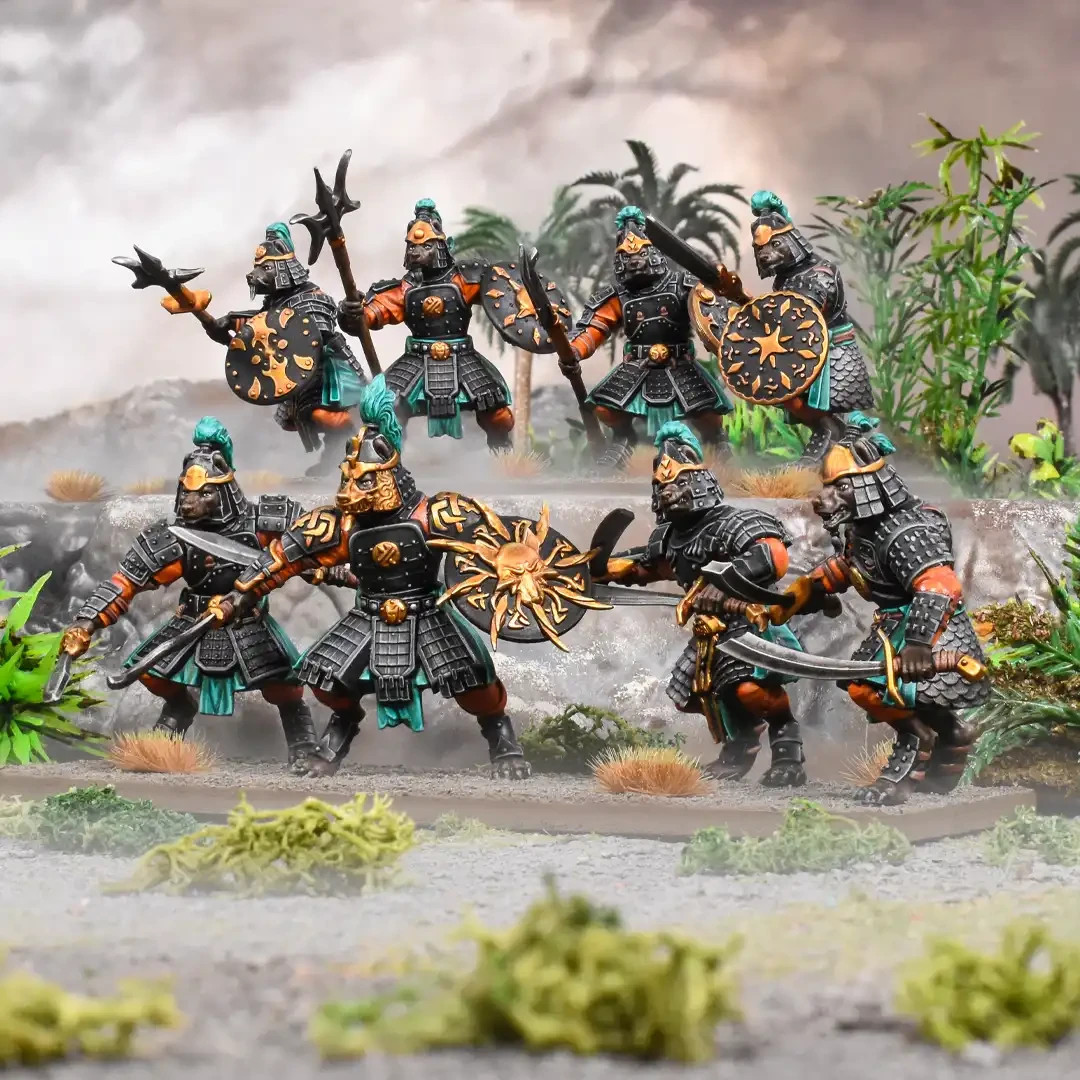 Xirkaali Warrior Regiment Kings of War Mantic 28mm Xirkali MGKWX304
