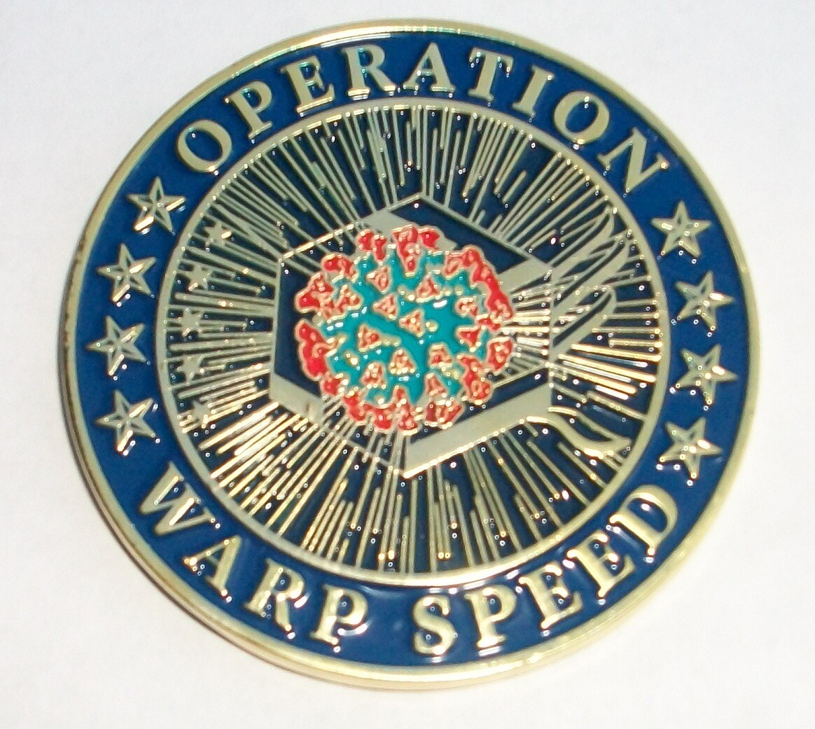 Operation Warp Speed COVID-19 Vaccine Task Force Coronavirus Challenge Coin