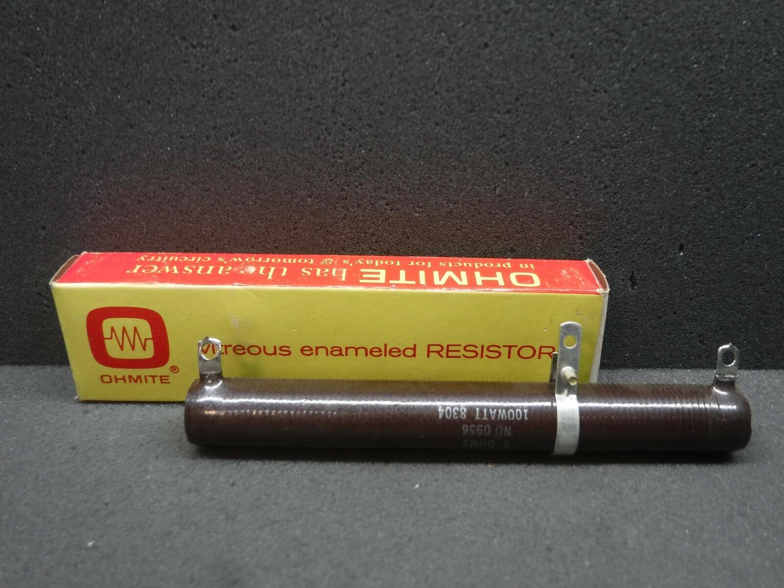 Ohmite D100K5R0, 0956, 100W, 8304, Vitreous Enameled Resistor (New-Open Box)