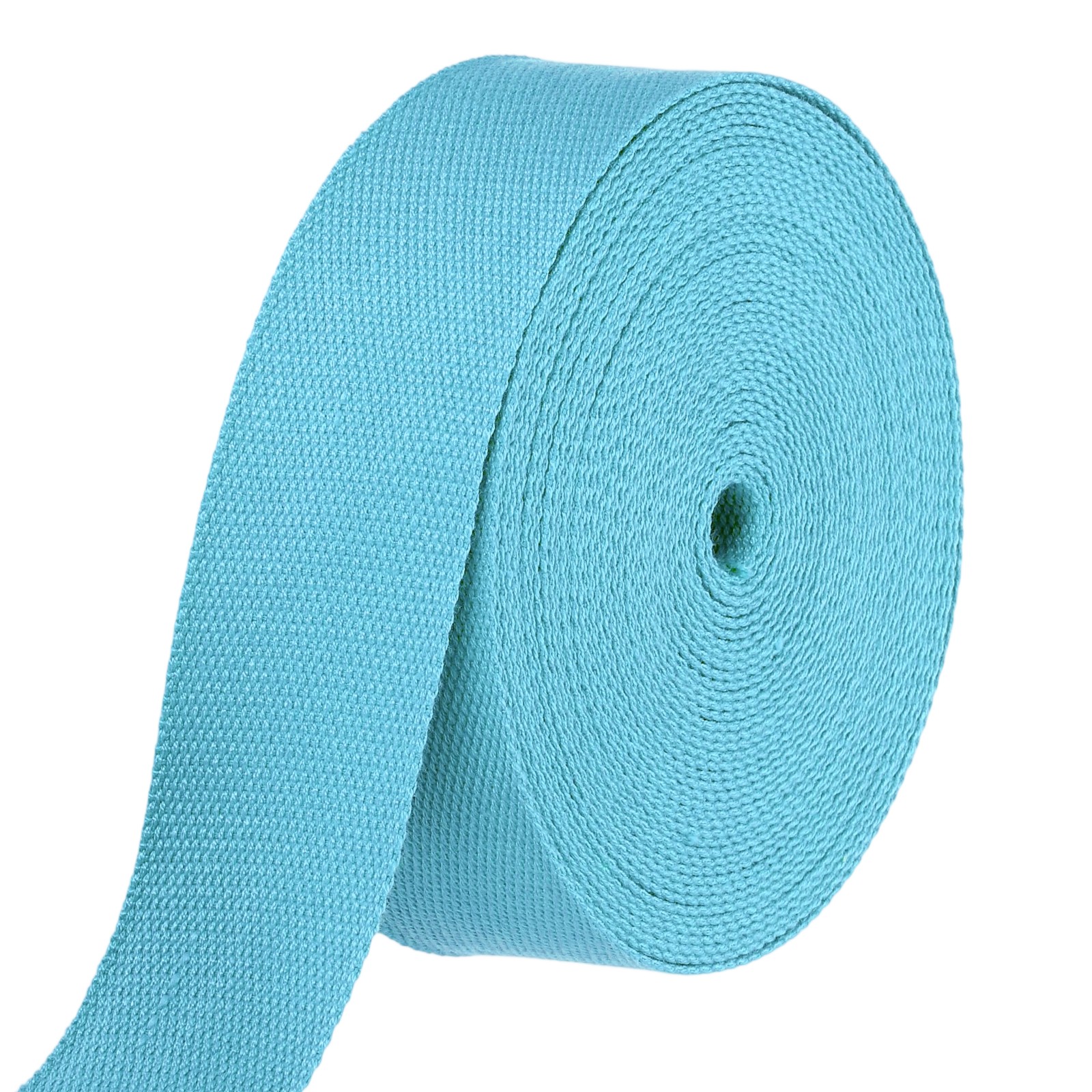 Cotton Webbing 2 Inch 11 Yard Polyester Cotton Webbing Strap, Light Blue