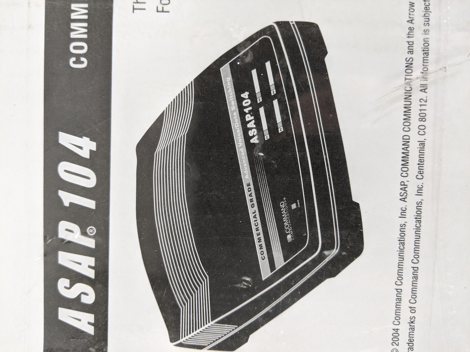 New COMMAND COMMUNICATIONS ASAP104 4-Port Advanced Voice/Data Swiitching System