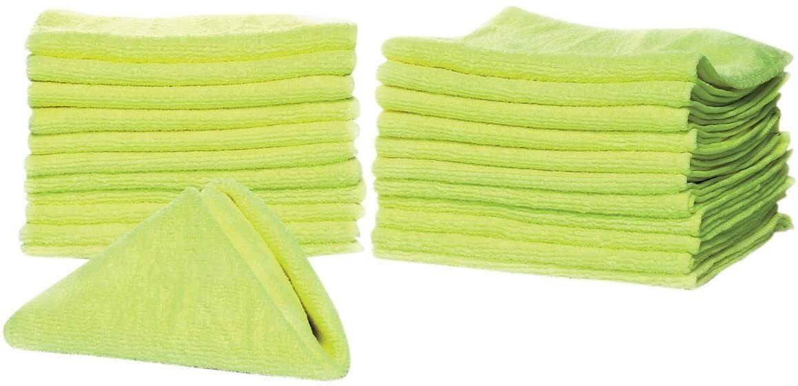 Camco 43573, Microfiber Cleaning Cloth Towel, 13.75" Yellow, Pack Of 24 DAS