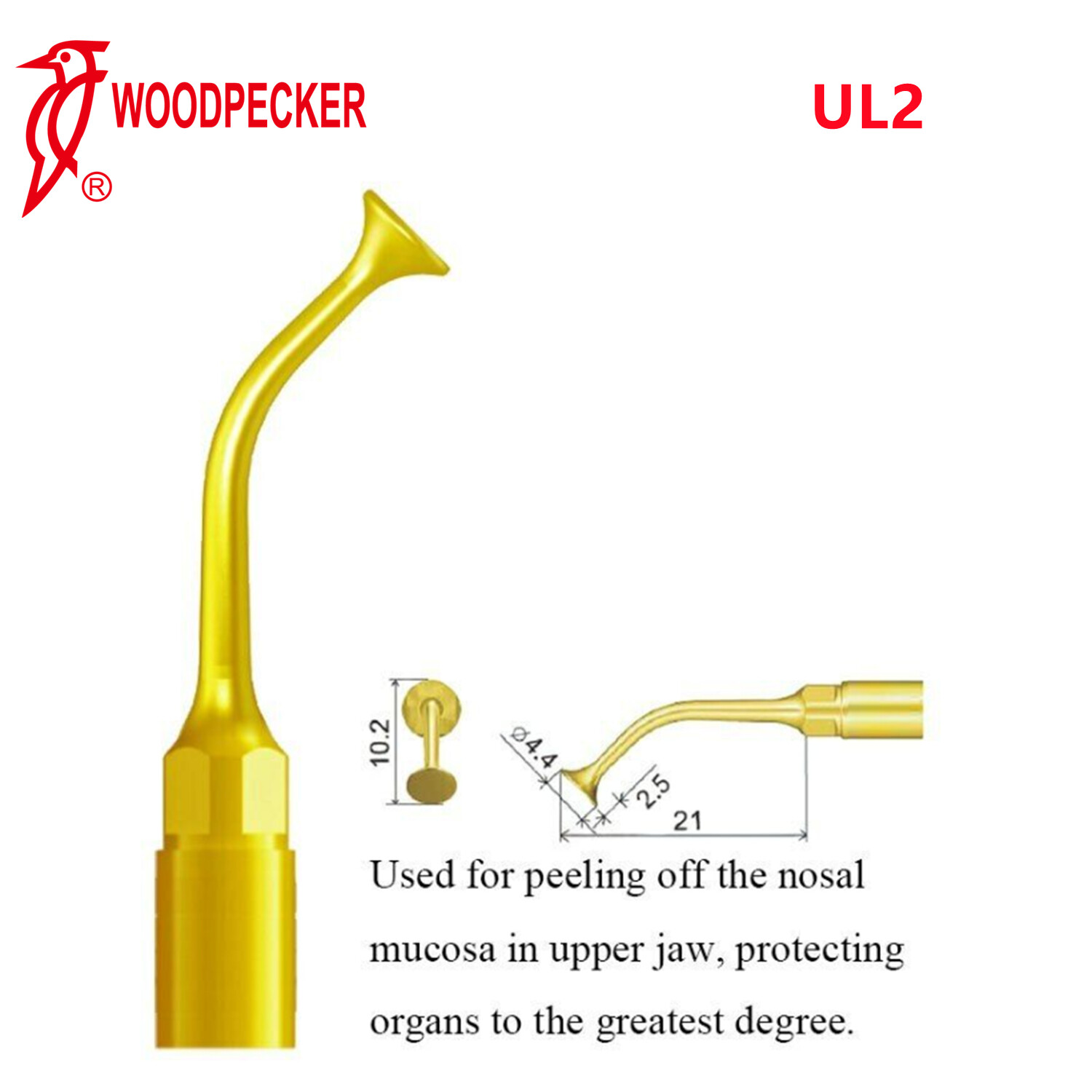 Woodpecker UL2 Piezo Bone Surgery Tips Sinus Lifting Fit US-II LED Surgery