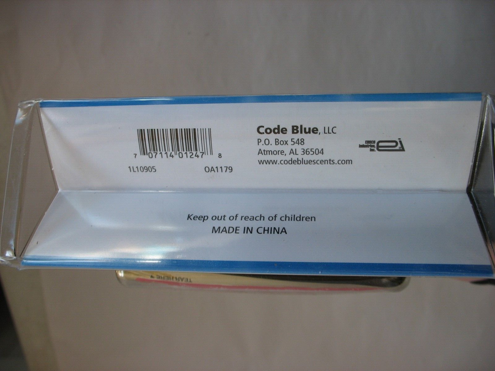 NIP CODE BLUE - HOT POD SCENT WARMER - HAND WARMER ACTIVATED - HUNTING