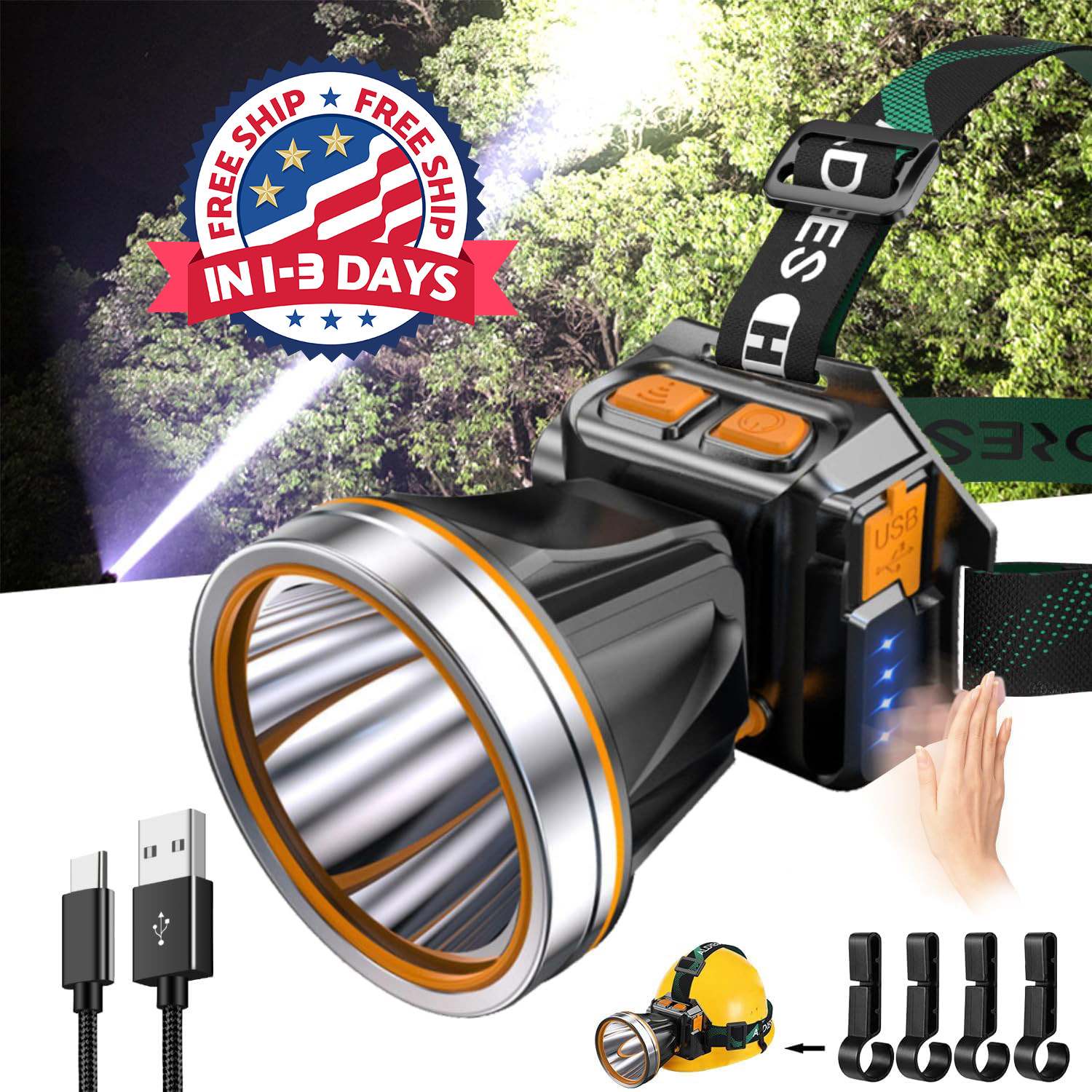 Lamparas de cazeria luz para ir de caza caseria 100000M nuevo LED