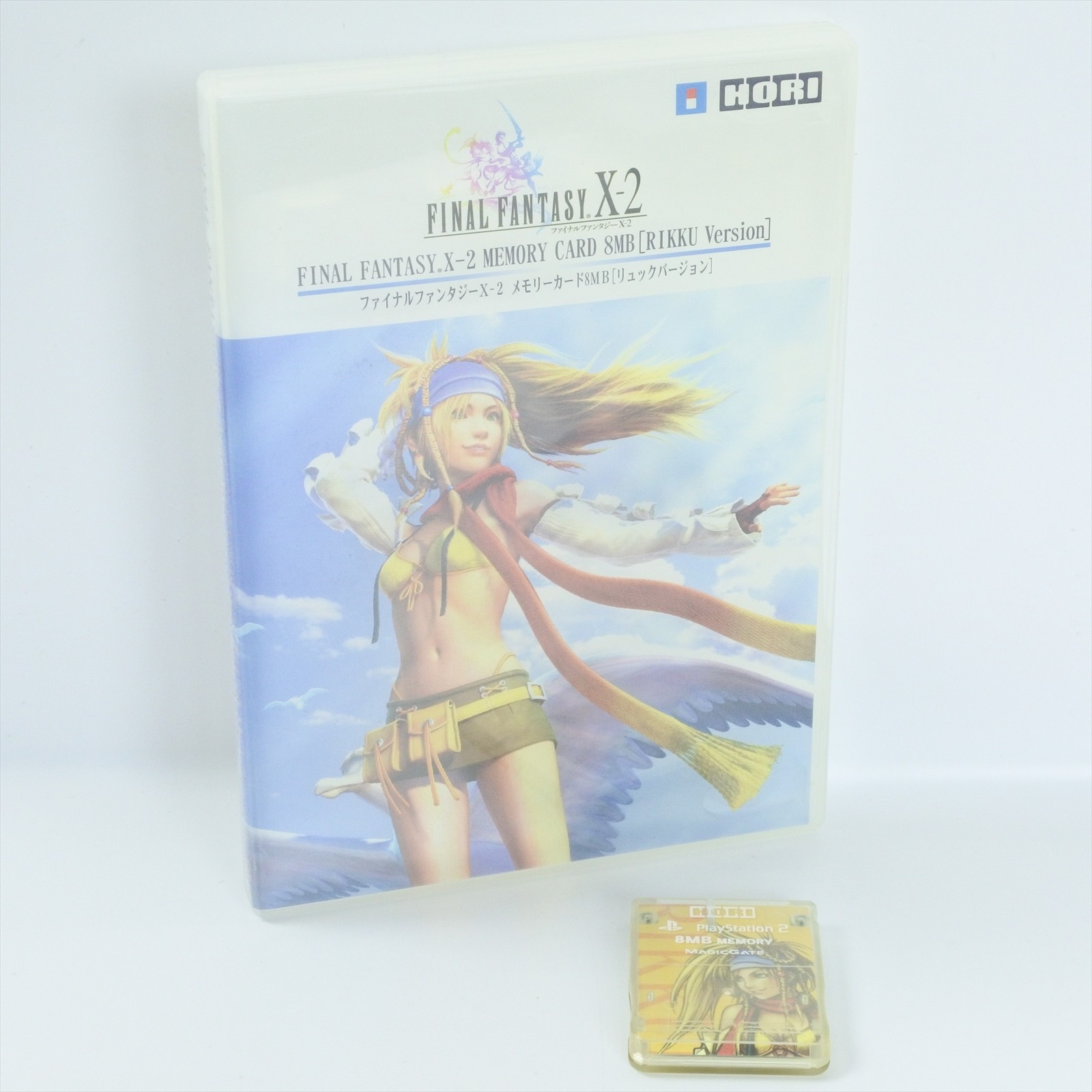 HORI PS2 Playstation 2 Memory Card FINAL FANTASY X-2 RIKKU 8MB with Case 2128