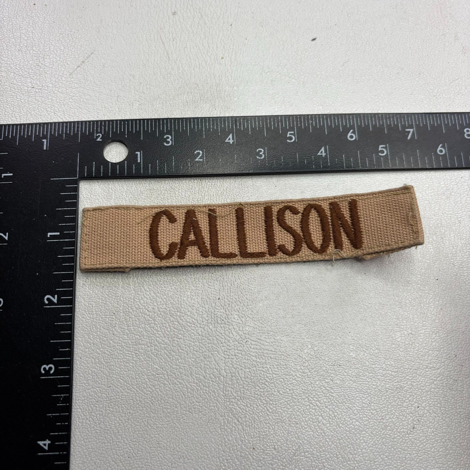 Military NAME CALLISON Patch 58MN