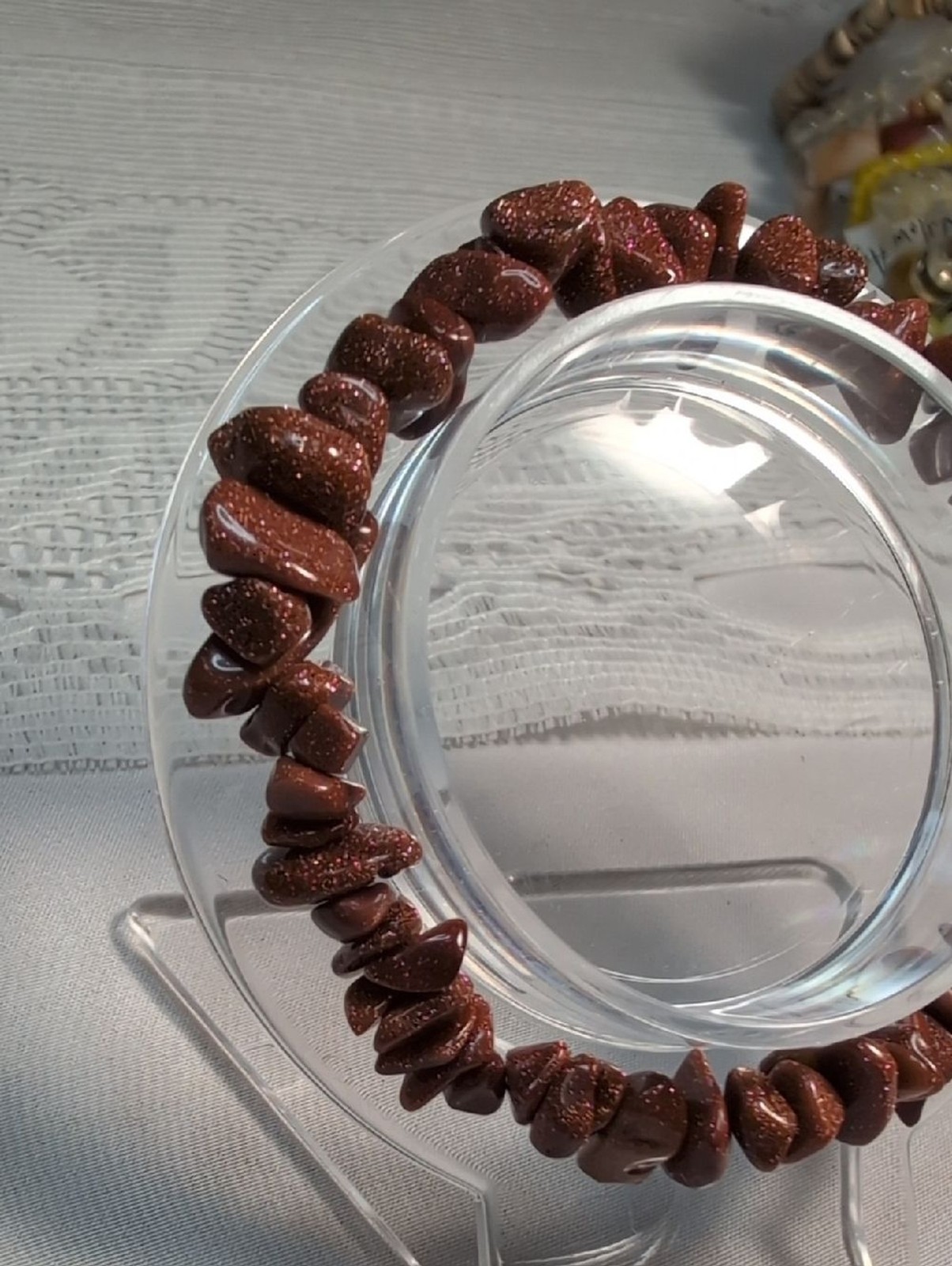 Goldstone Stretch Bracelet