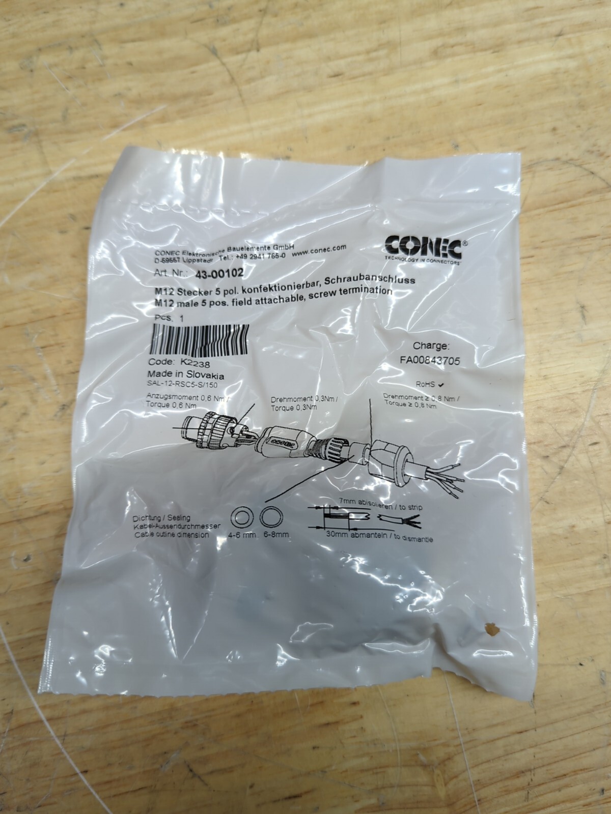 CONEC 43-00102 / 4300102 (NEW IN BOX)