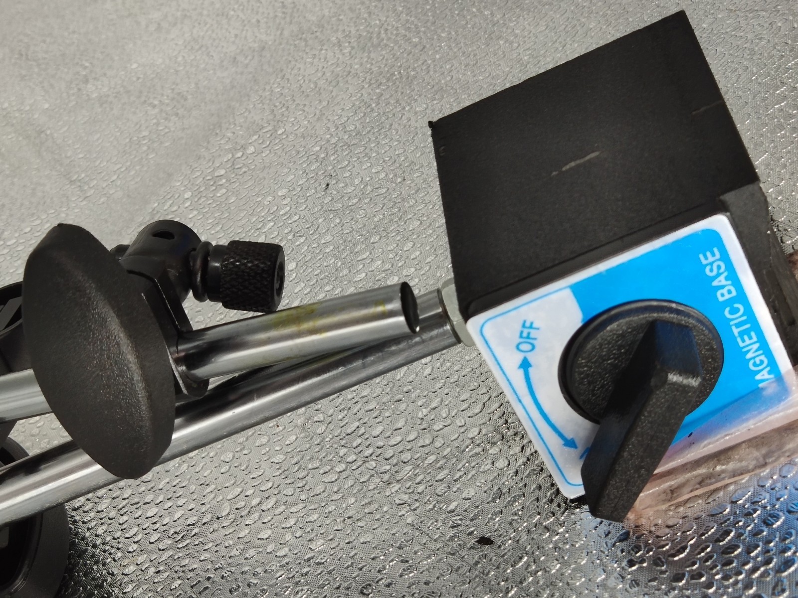 Dial indicator holder with Magnetic Base on/off switch.