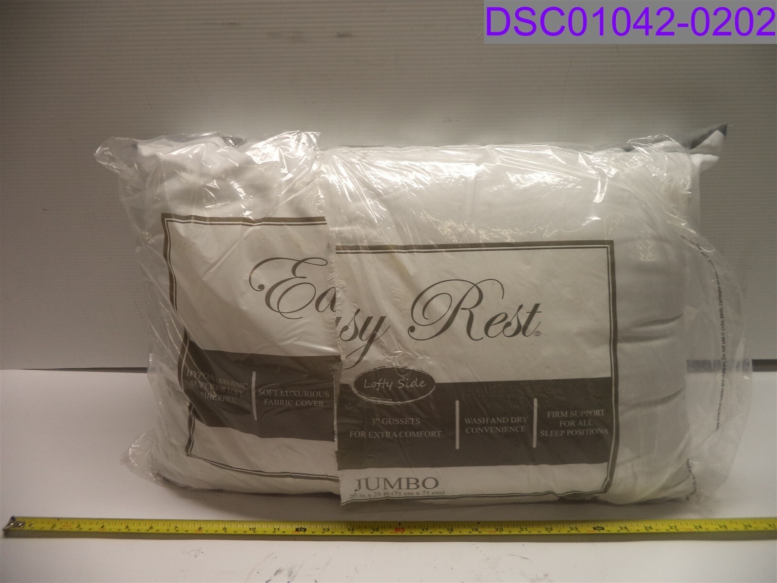 Qty = 2: Easy Rest Jumbo Lofty Side Chevron Gusset Pillow 20" x 28" 3397-2092
