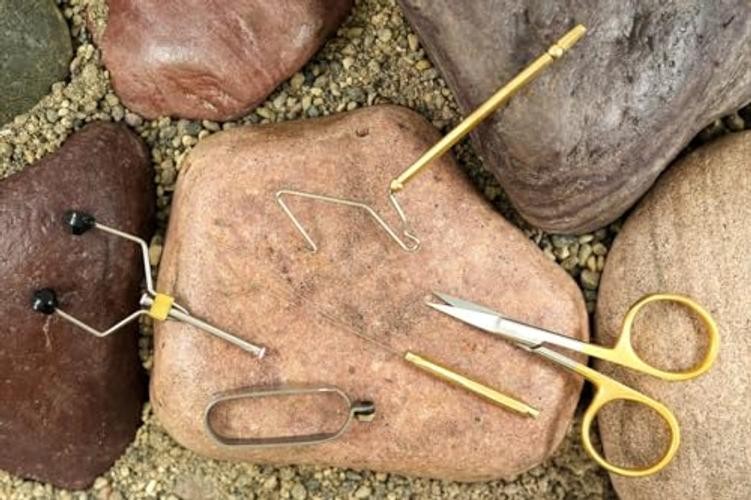 Kingfisher Fly Tying Intro Fly Tying Tool Kit Brass