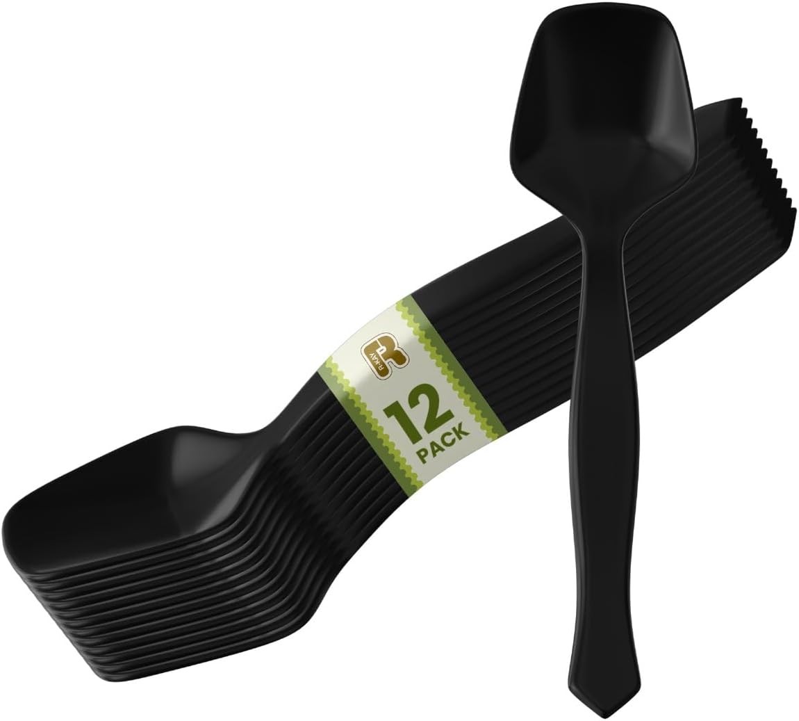 Bla Plastic Serving Spoons For Buffet 7.5 Inch - Bla Plastic Serving