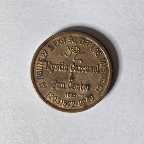 Mystic Carousel Arcade Mystic, CT Game Token 22mm