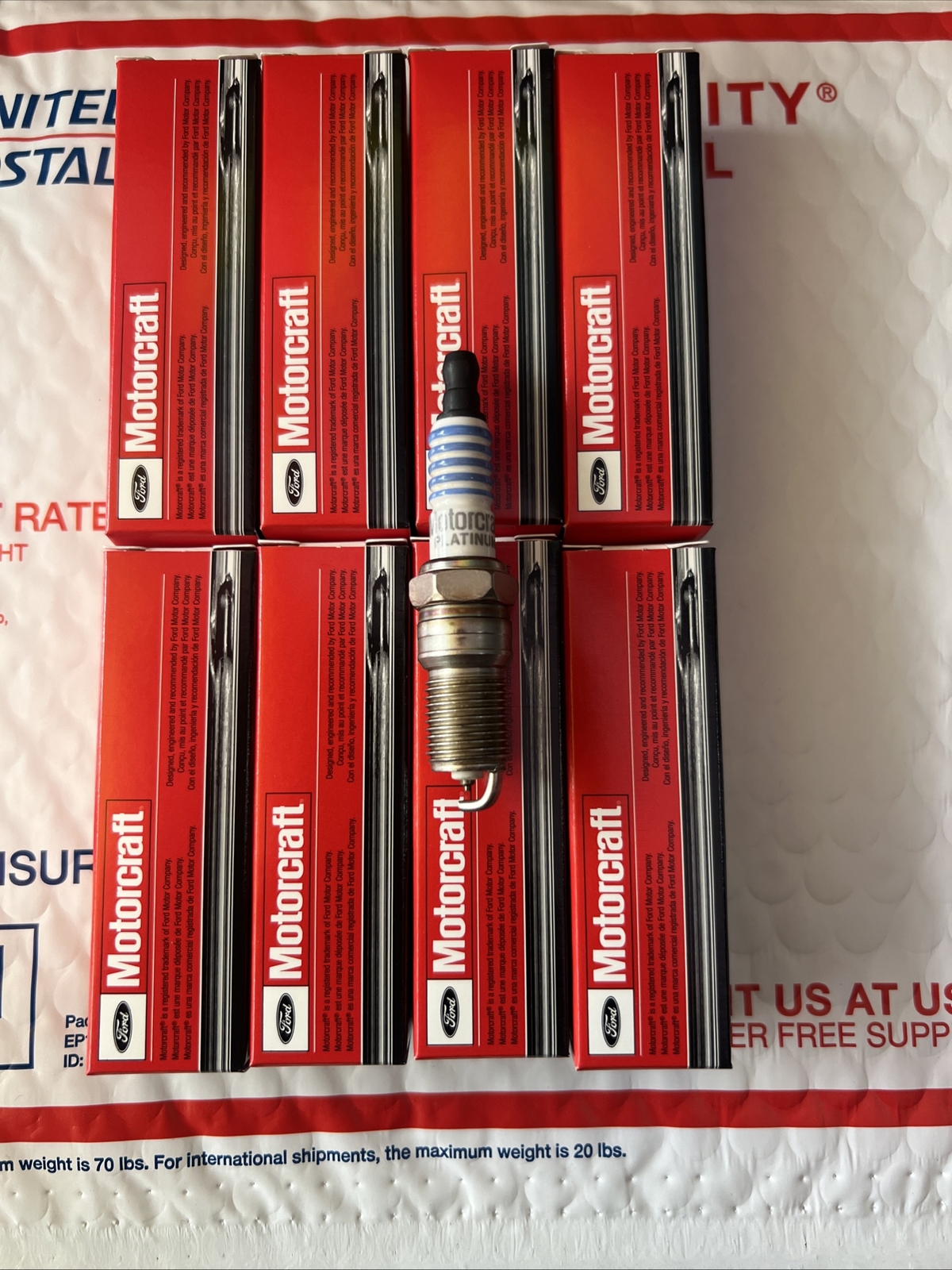 Set of 8Ford Motorcraft SP432 Spark Plug AGSF32FM  SP-432 Platinum (OEM)
