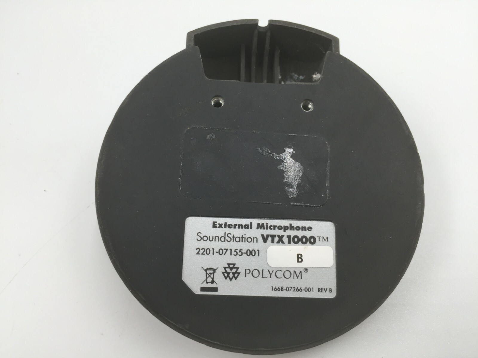 Polycom External Microphone SoundStation 2201-07155-001 VTX1000 WITHOUT CORDS