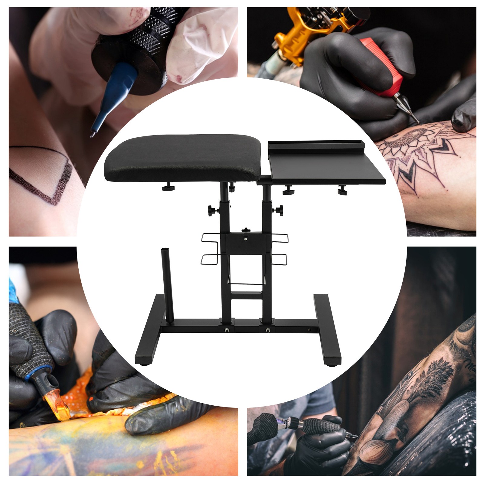 Adjustable Height Arm Rest Stand with Workbench for Home and Studio Use