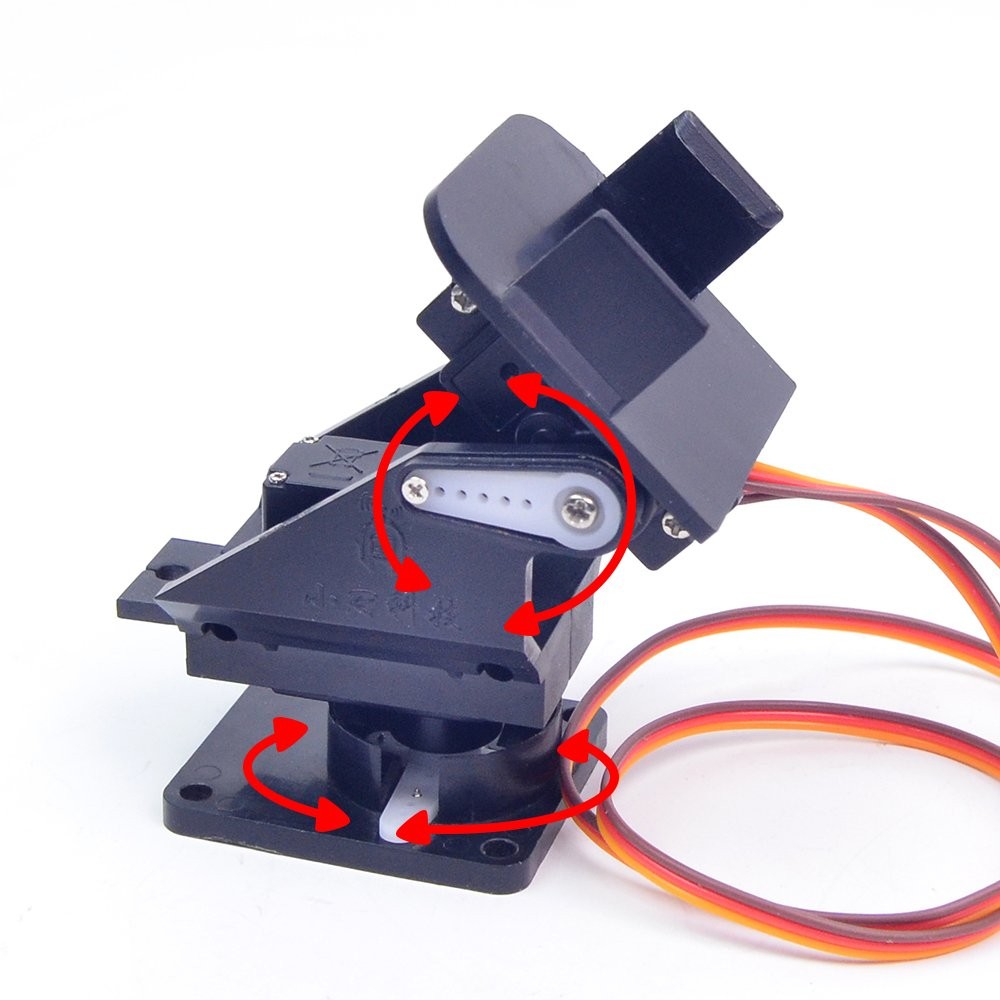 Mini Pan-Tilt Kit Camera Platform - Assembled with Micro Servos, Anti-Vibrati...