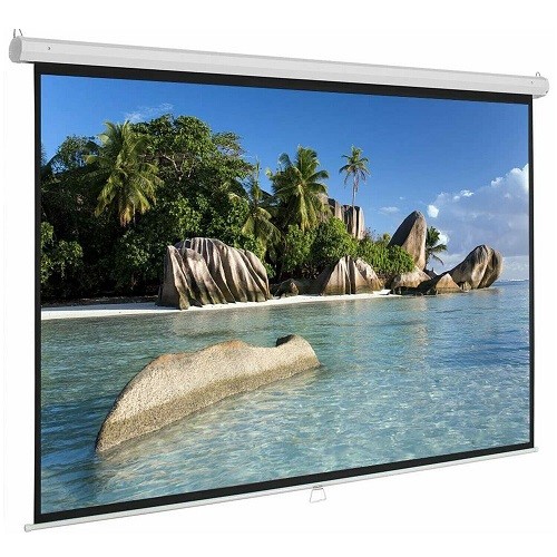 5 Core Pull Down Tripod Projector Screen 8K 3D Ultra HD 16:9M 100" Inch
