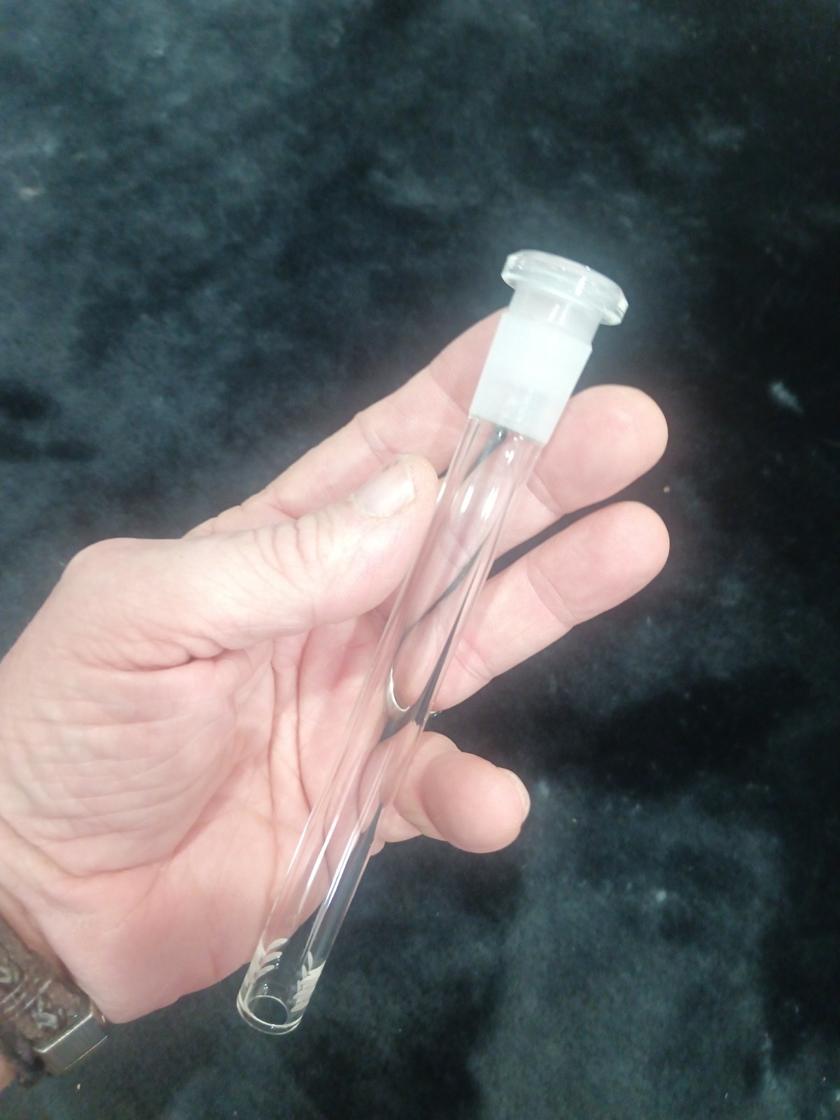 2 PACK 6 Cuts Glass Water Pipe Downstem Diffuser 14MM To 18MM  5.0" and 5.5"