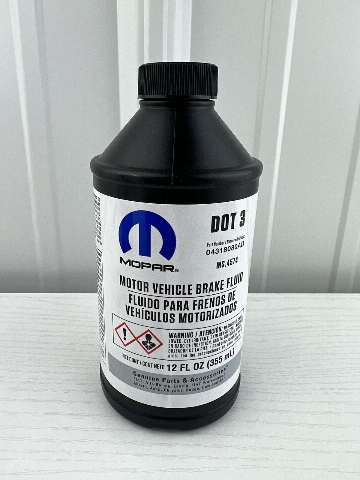 Chrysler Dodge Jeep Ram Mopar Dot 3 Brake Fluid 12 FL OZ Brand New