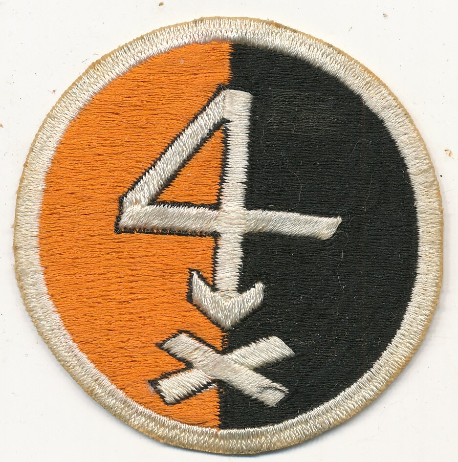 Unidentified patch 4 with arrow orange black Vietnam era