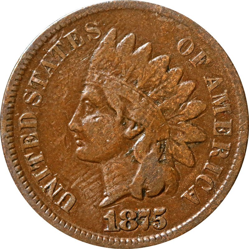 1875 Indian Cent