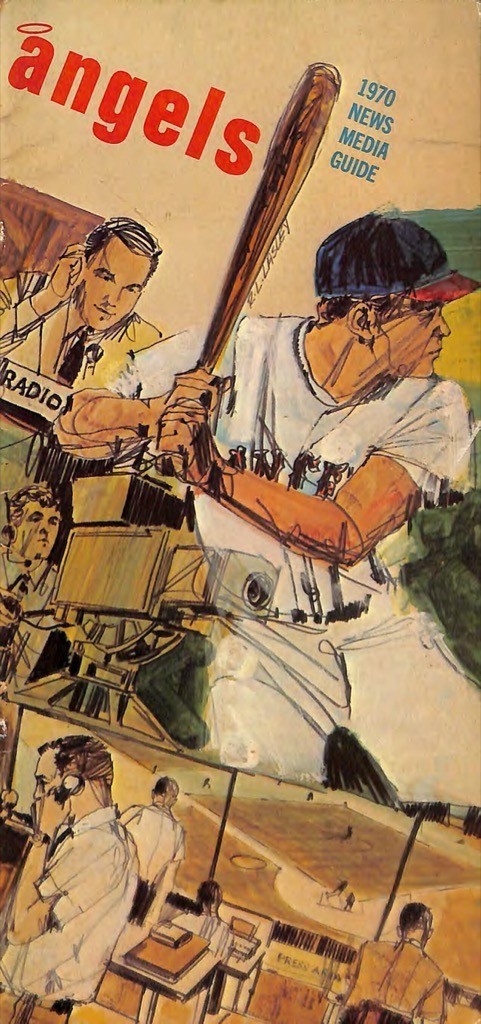 1970 Los Angeles Angels California Anaheim Media Guide Baseball 60-page Reprint