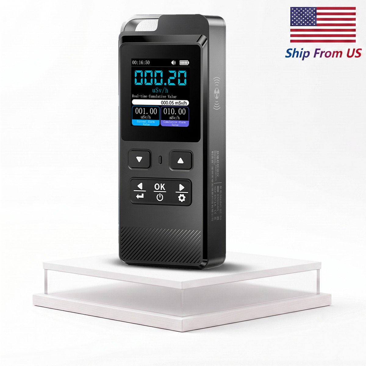 Nuclear Radiation Detector Radioactive Meter Geiger Counter β/γ/X-Ray Dosimeter