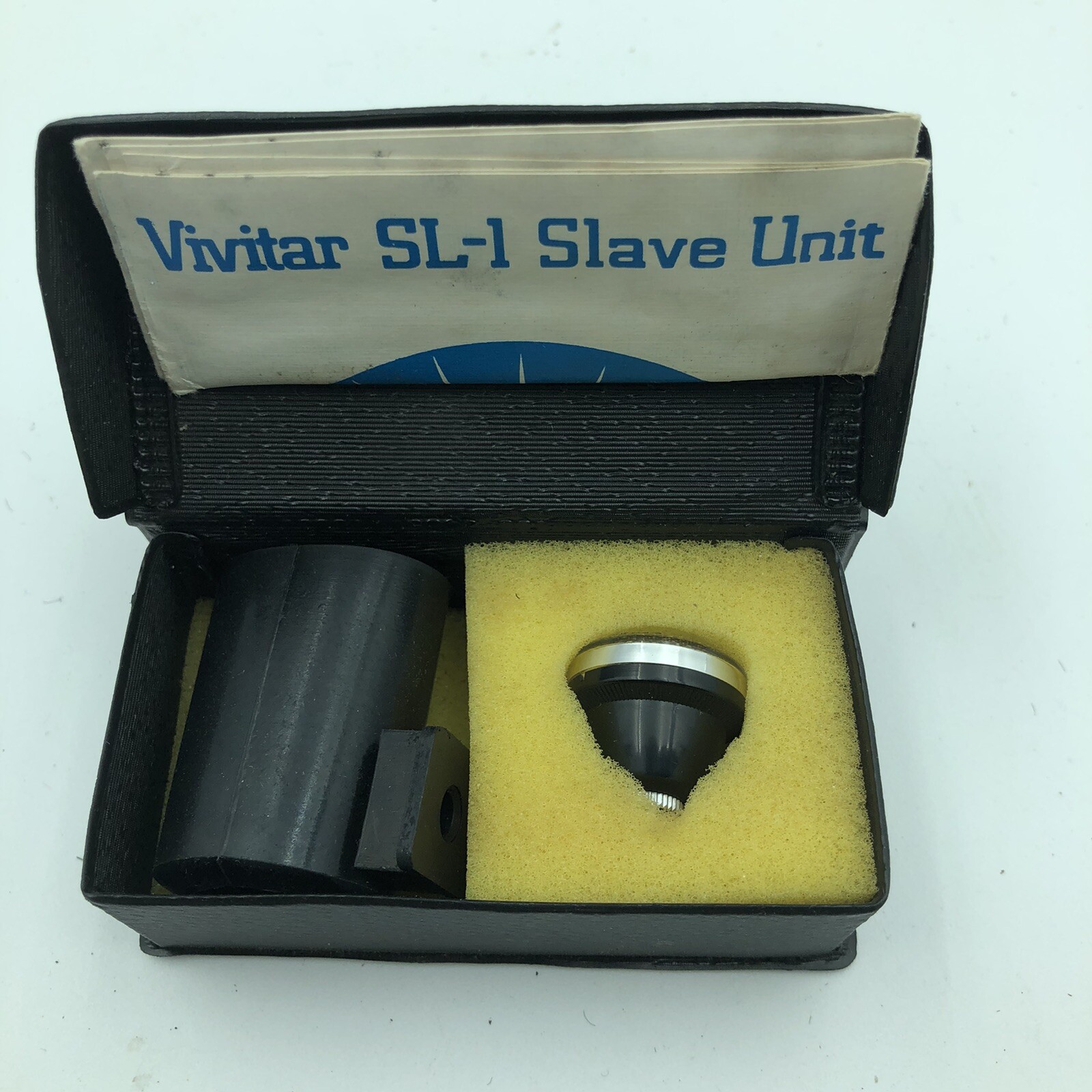 VIVITAR SL-1 CAMERA FLASH SLAVE REMOTE TRIGGER WITH INSTRUCTIONS & BOX