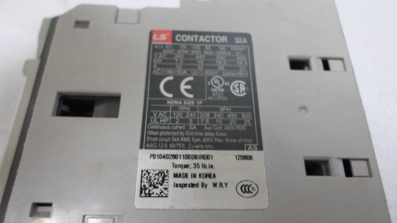 METASOL MC-32A LS CONTACTOR 32A