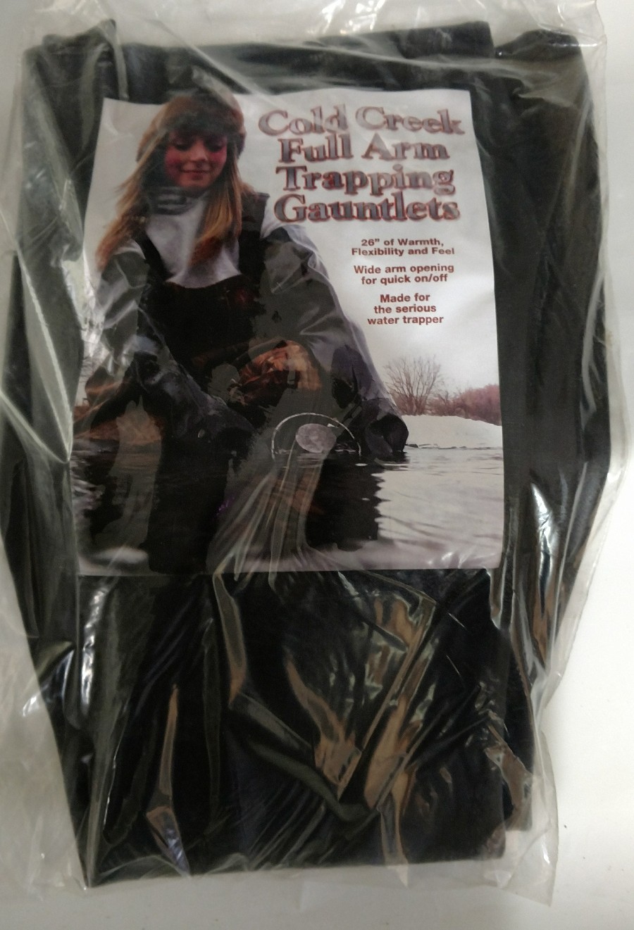Cold Creek Full Arm Rubber Gauntlet Trapping Gloves 26 Inch BEAVER TRAPPING