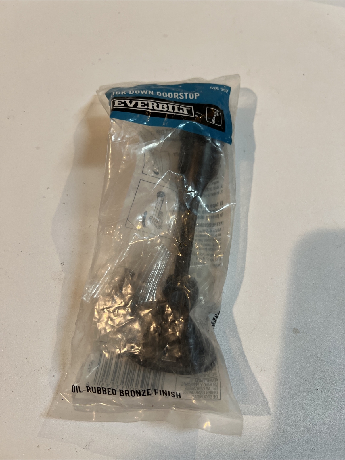 New Everbilt Oil-Rubbed Bronze Kick Down Door Stop- Free Shipping