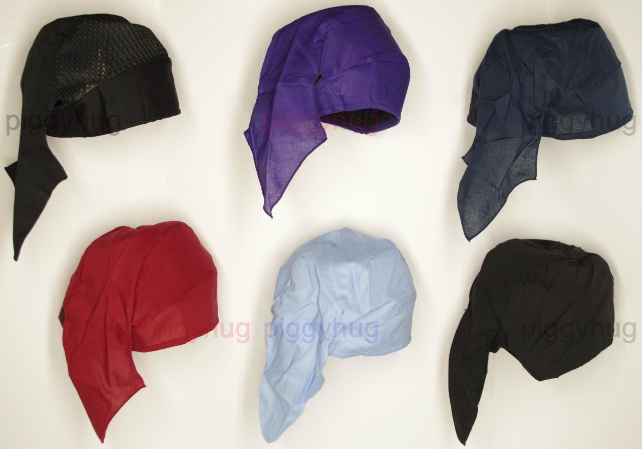skull cap hat do du doo rag no tie sweat band holy air cooled USA made
