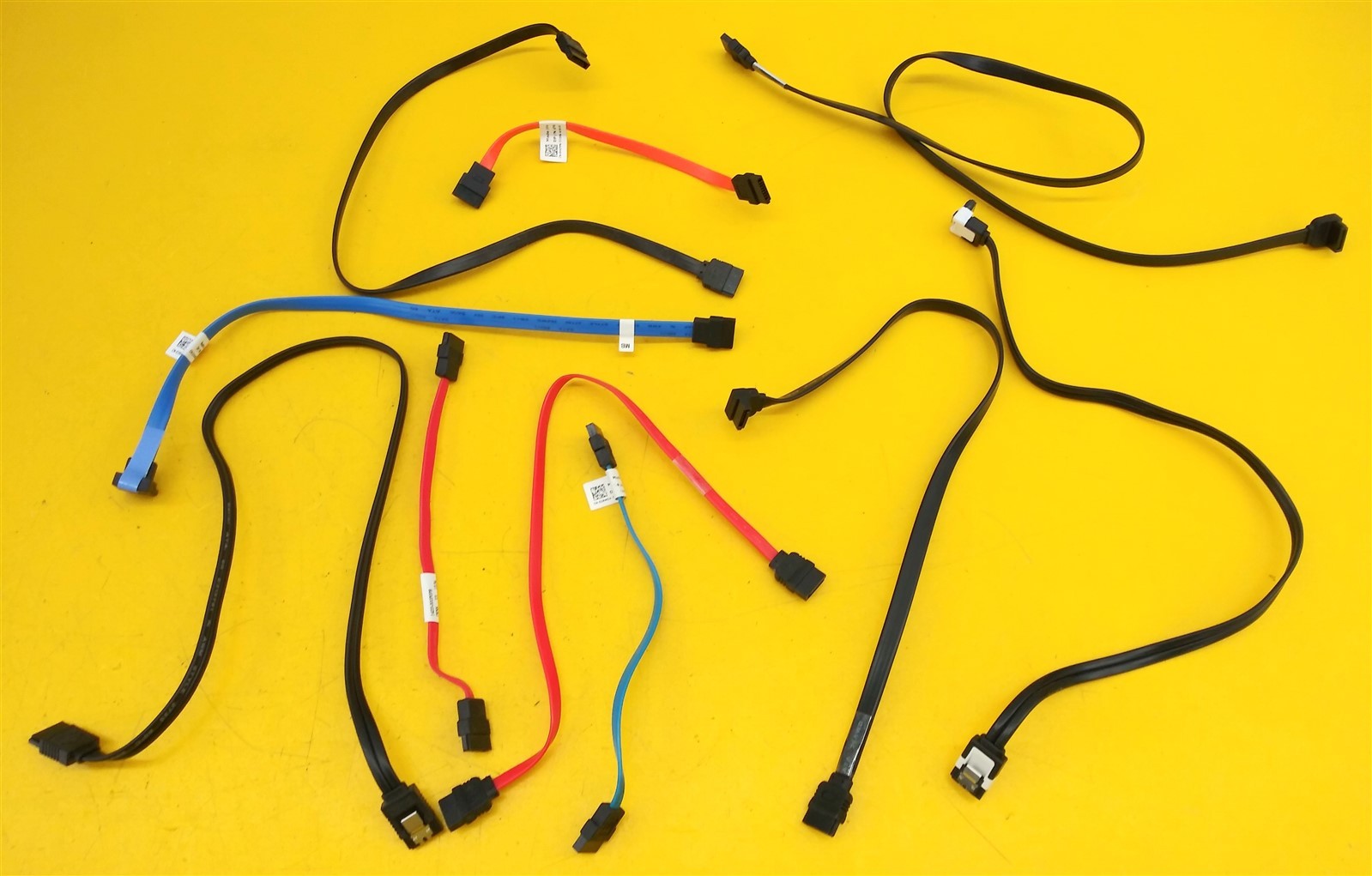 ⭐️⭐️⭐️⭐️⭐️ **Lot of 10** Various Length SATA Cable Straight and Angle