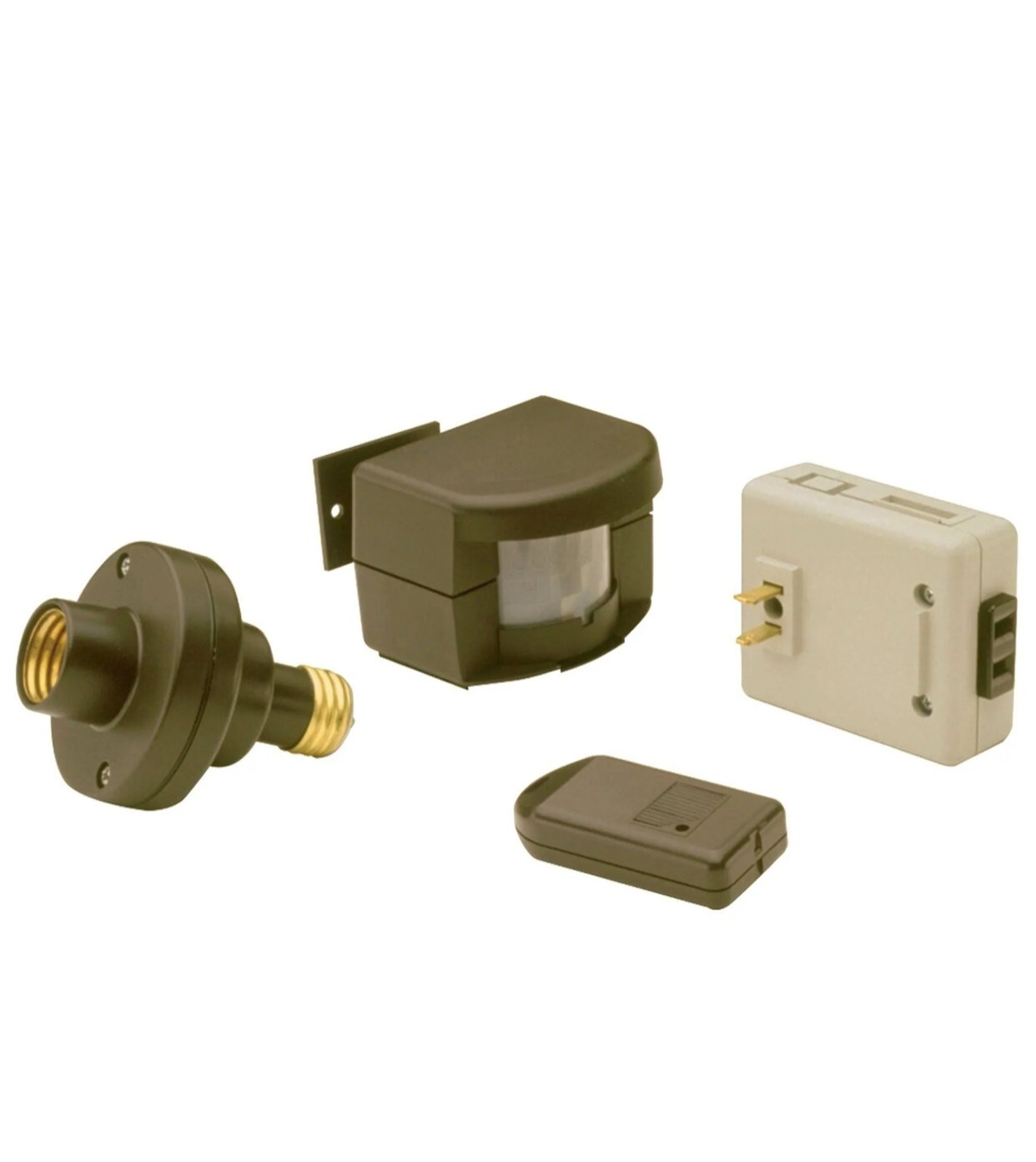 Brinkmann Wireless Home Security Motion Sensor Lamp Adapter Set