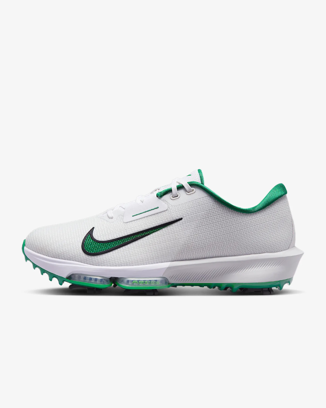 Nike Golf Air Zoom Infinity Tour 2025 Shoes Color: White/Malachite Size: 13