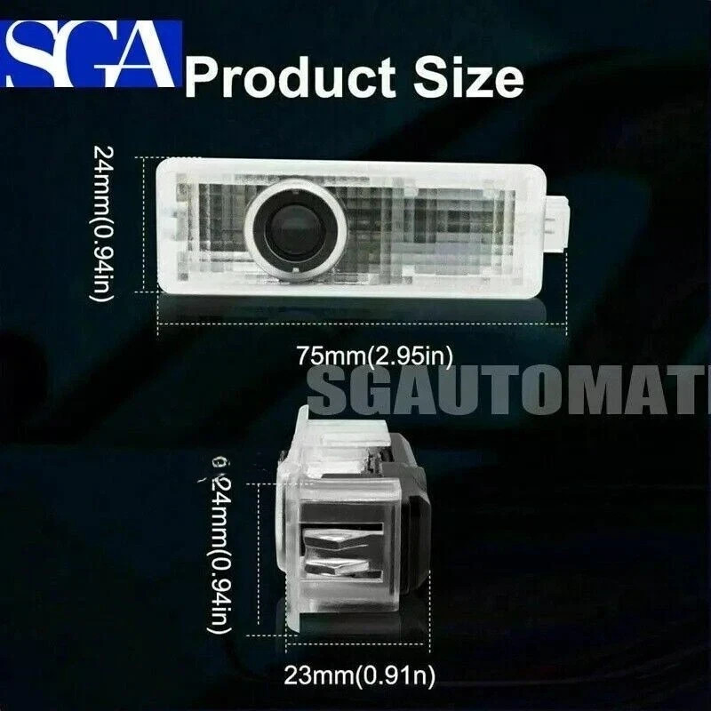 4X Car Door Welcome Light 50th Anniversary Fits For E60 E63 E90 E92 X1