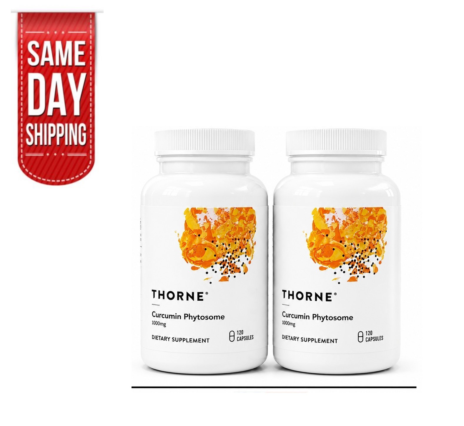 Thorne Curcumin Phytosome 1000mg Dietary Supplement | 120 Capsules pack of 2 New