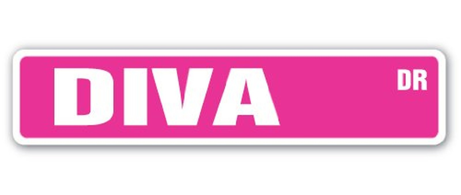 Diva Street Sign demanding high maintence Woman Powerful | Indoor/Outdoor | 1...