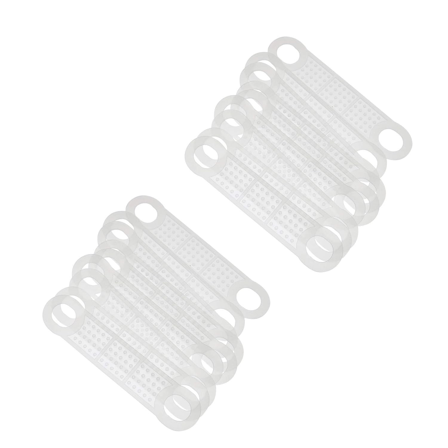 100PCS 100mm Transparent Coloured Hanger Slipcovers Anti Slip Silicone Protec...
