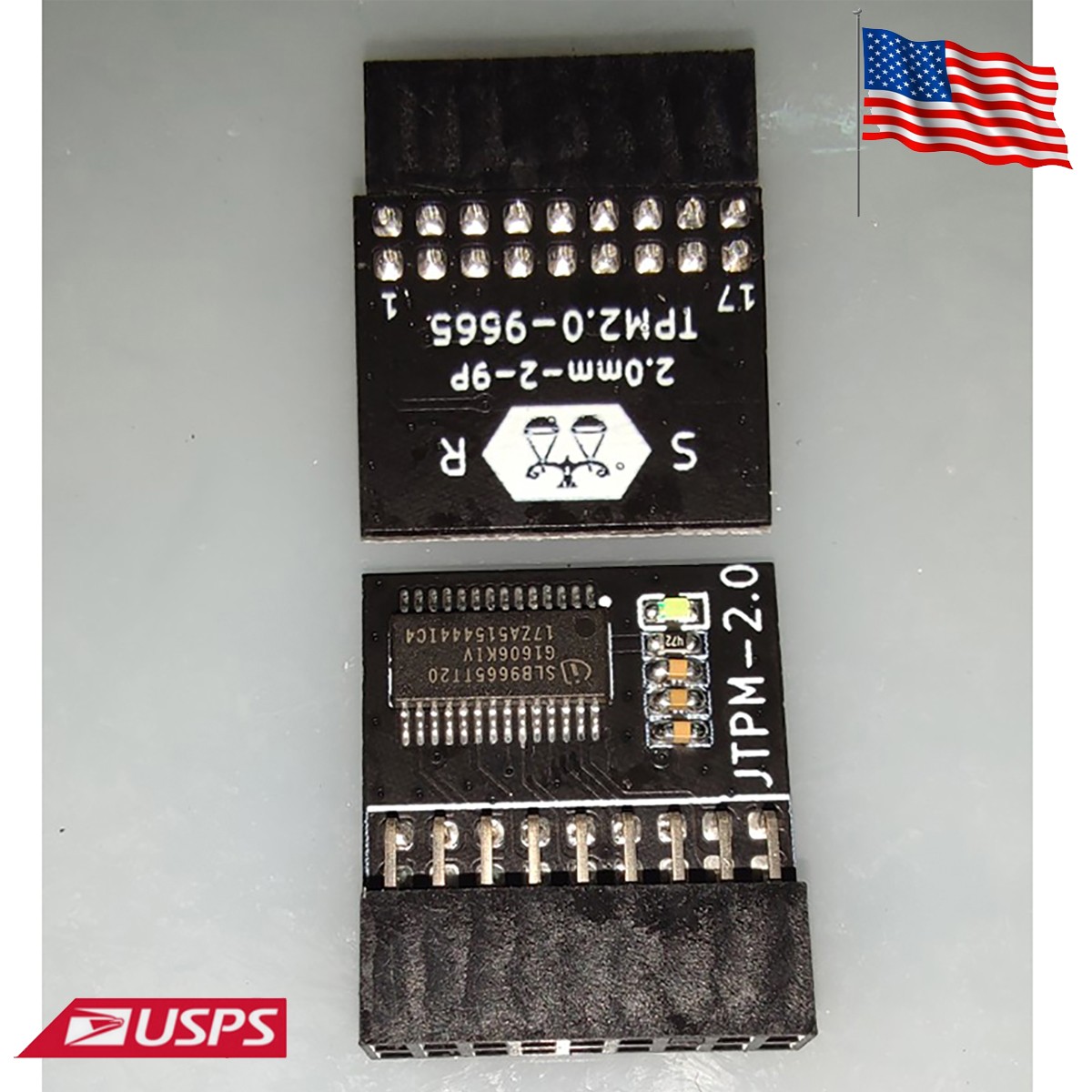 TPM TPM2.0 Module ASRock TPM 18-1 Pin Security Module Win11 For Infineon Chip