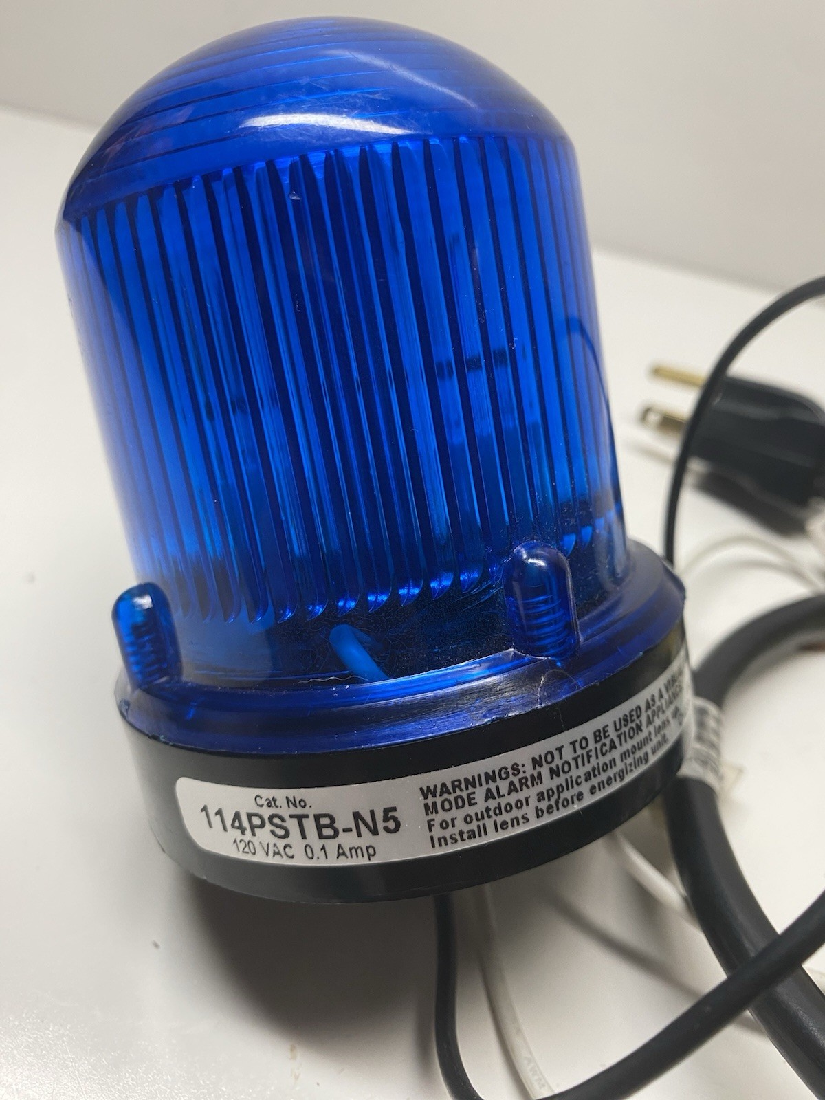 Edwards Signaling 125STRNB1248D Blue Strobe 12-48VDC NEMA Type 4x, Warning Light